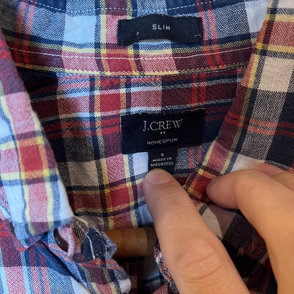 J. Crew Factory Plaid Shirt - Picture 3 of 4